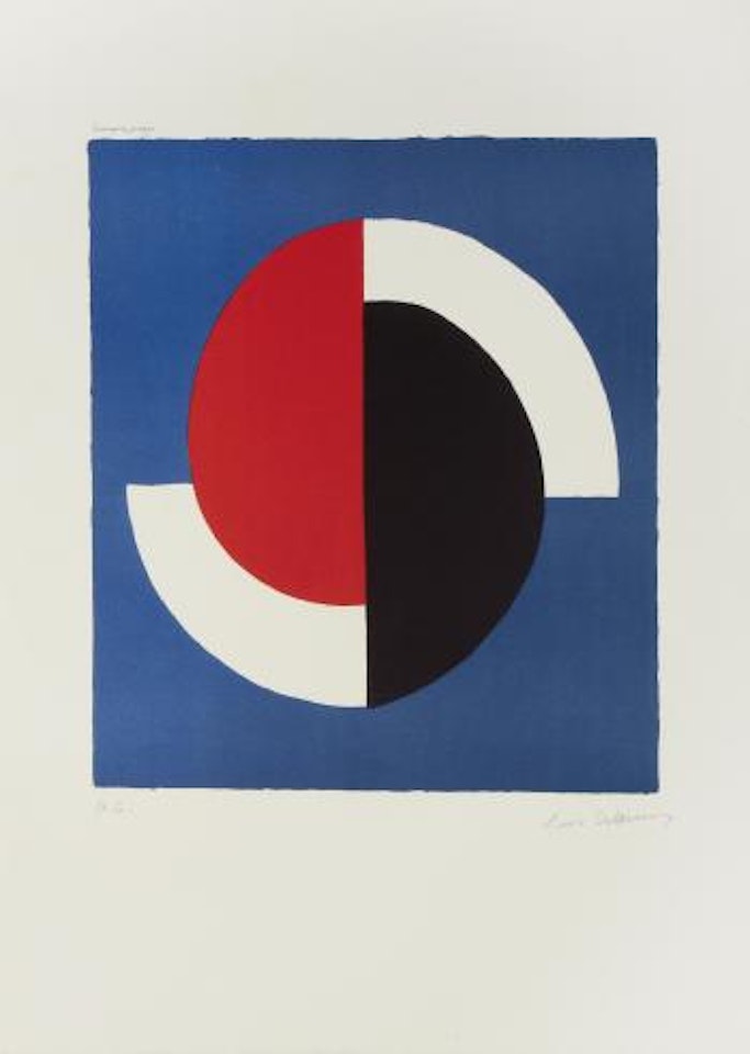 Composition Red, Blue, Black, White by Sonia Delaunay