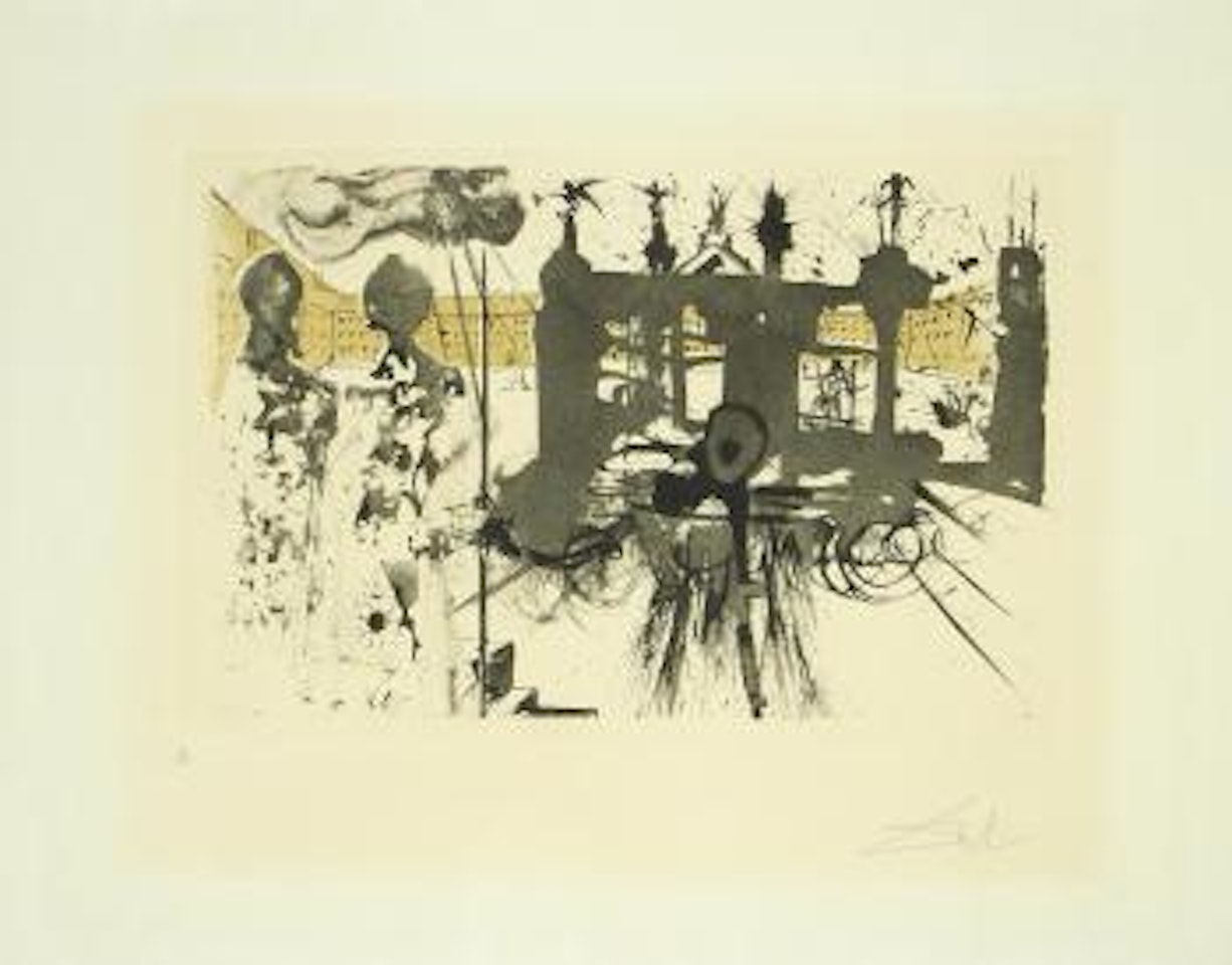 Le Portique (Michler & Lopsinger 519) by Salvador Dali