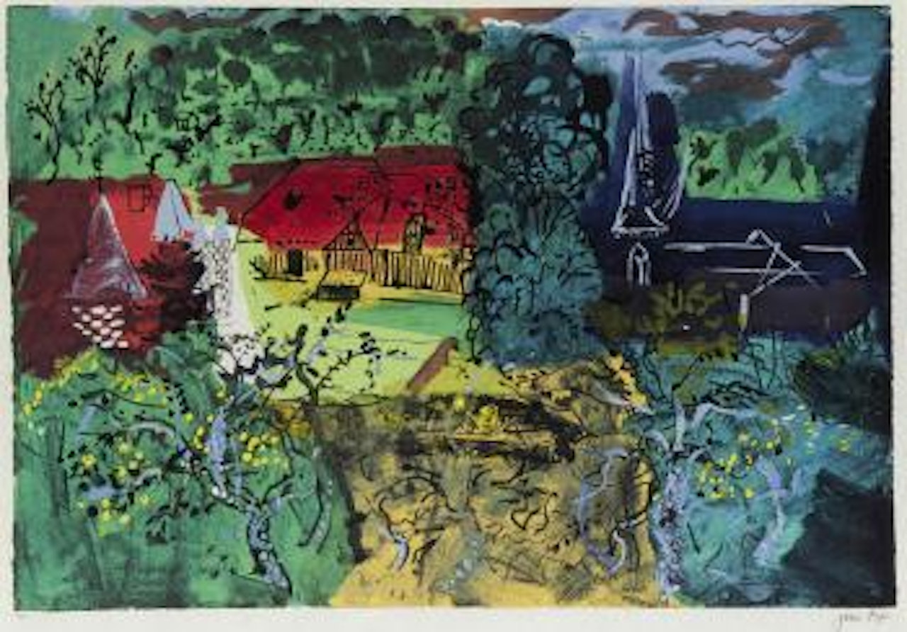 St Germain-de-L'Ivret, Plate IV from the Eightieth Anniversary Portfolio (Levinson 357) by John Piper