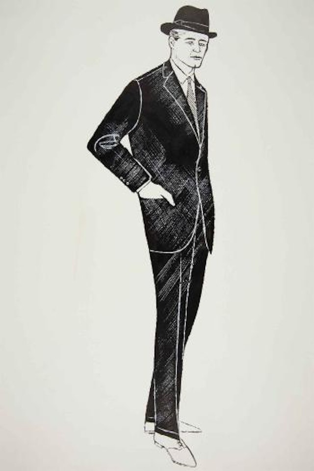 Male Fashion Figure by Andy Warhol