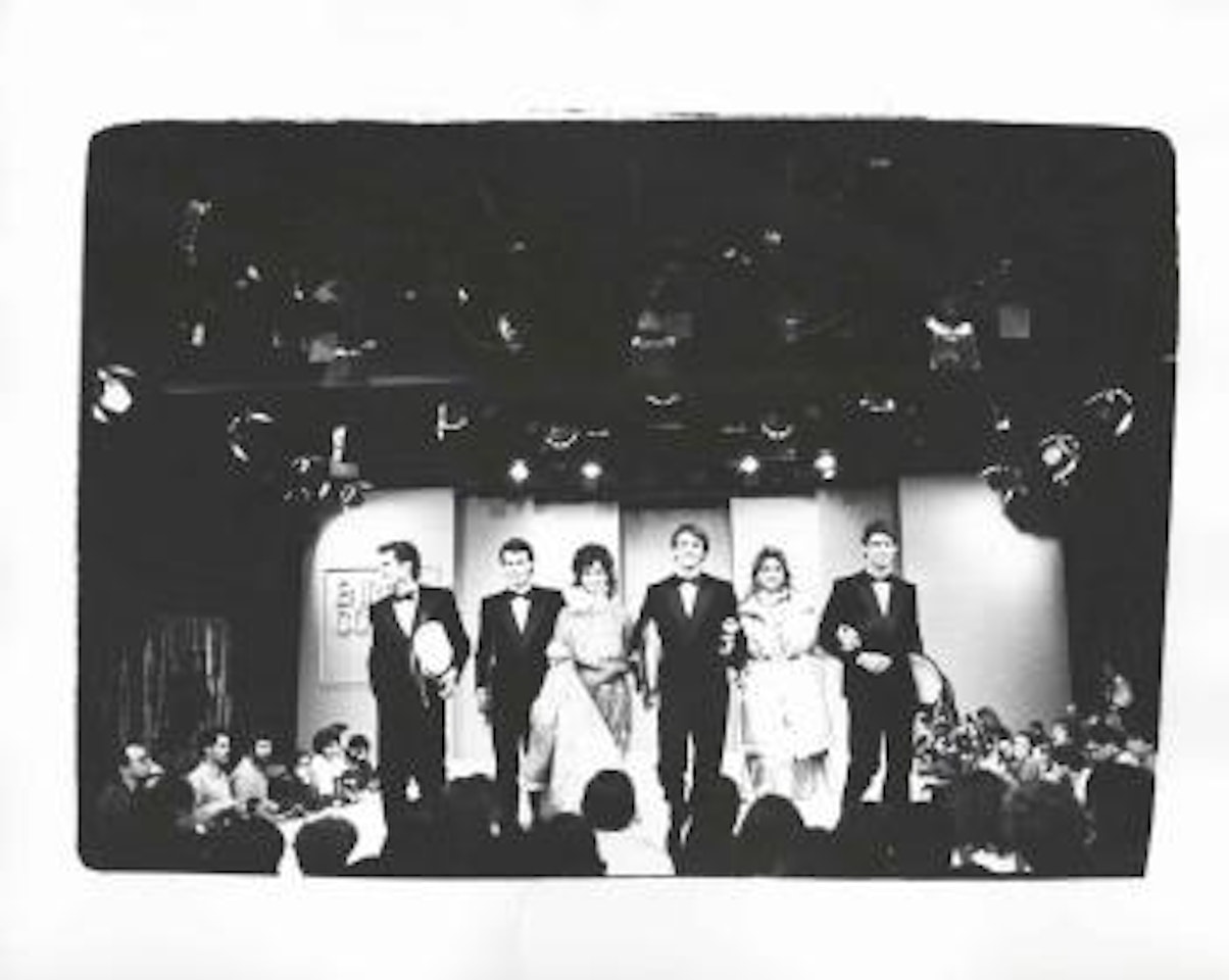 Models at Enrico Coveri Show by Andy Warhol