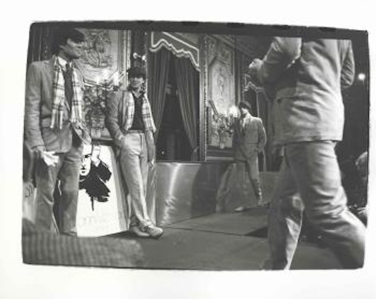 Male Models at Versace Show by Andy Warhol