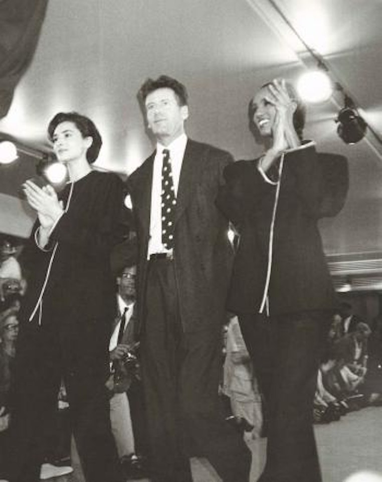 Calvin Klein, Iman and Model by Andy Warhol