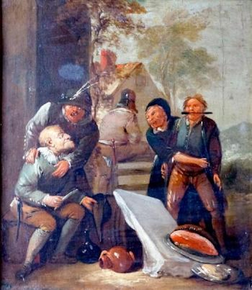 Rixe Pendant Un Déjeuner by Egbert van Heemskerk III