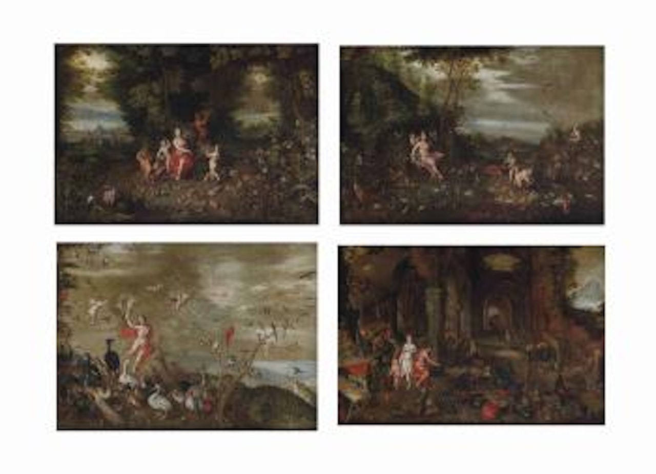 The Four Elements: Fire, Water, Earth and Air by Jan Brueghel the Younger