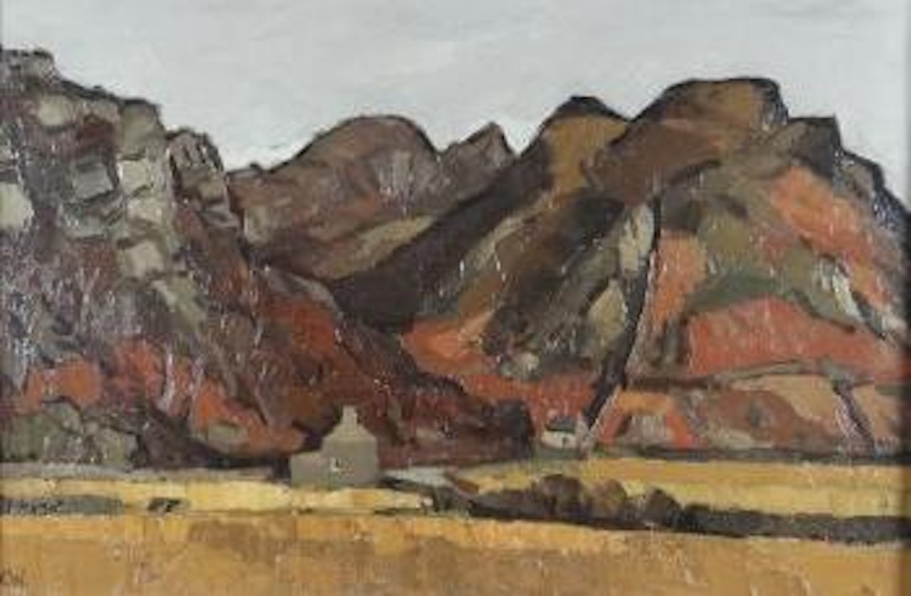 Farmstead in Snowdonia Maentwrog by Kyffin Williams