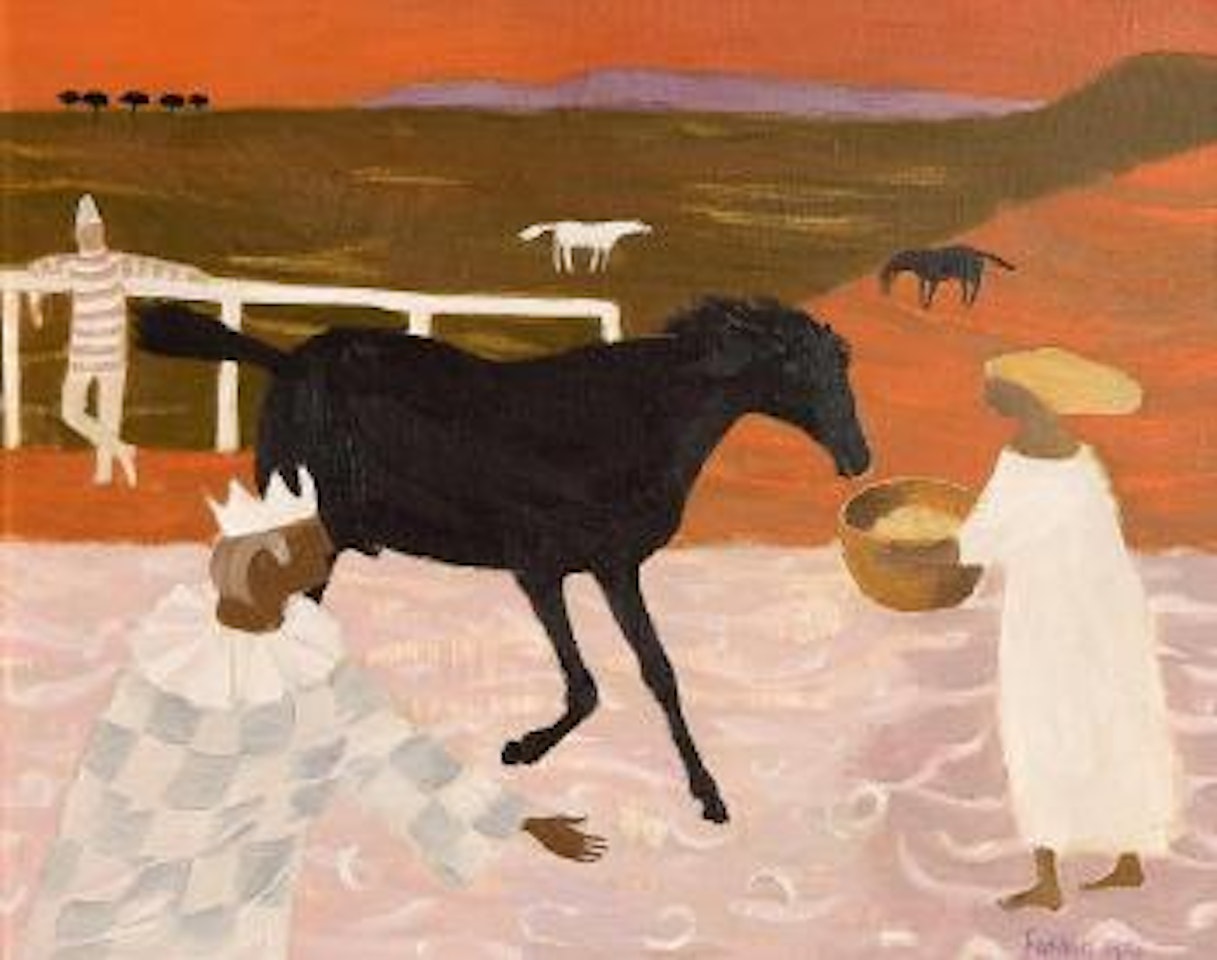 The black horse by Mary Fedden