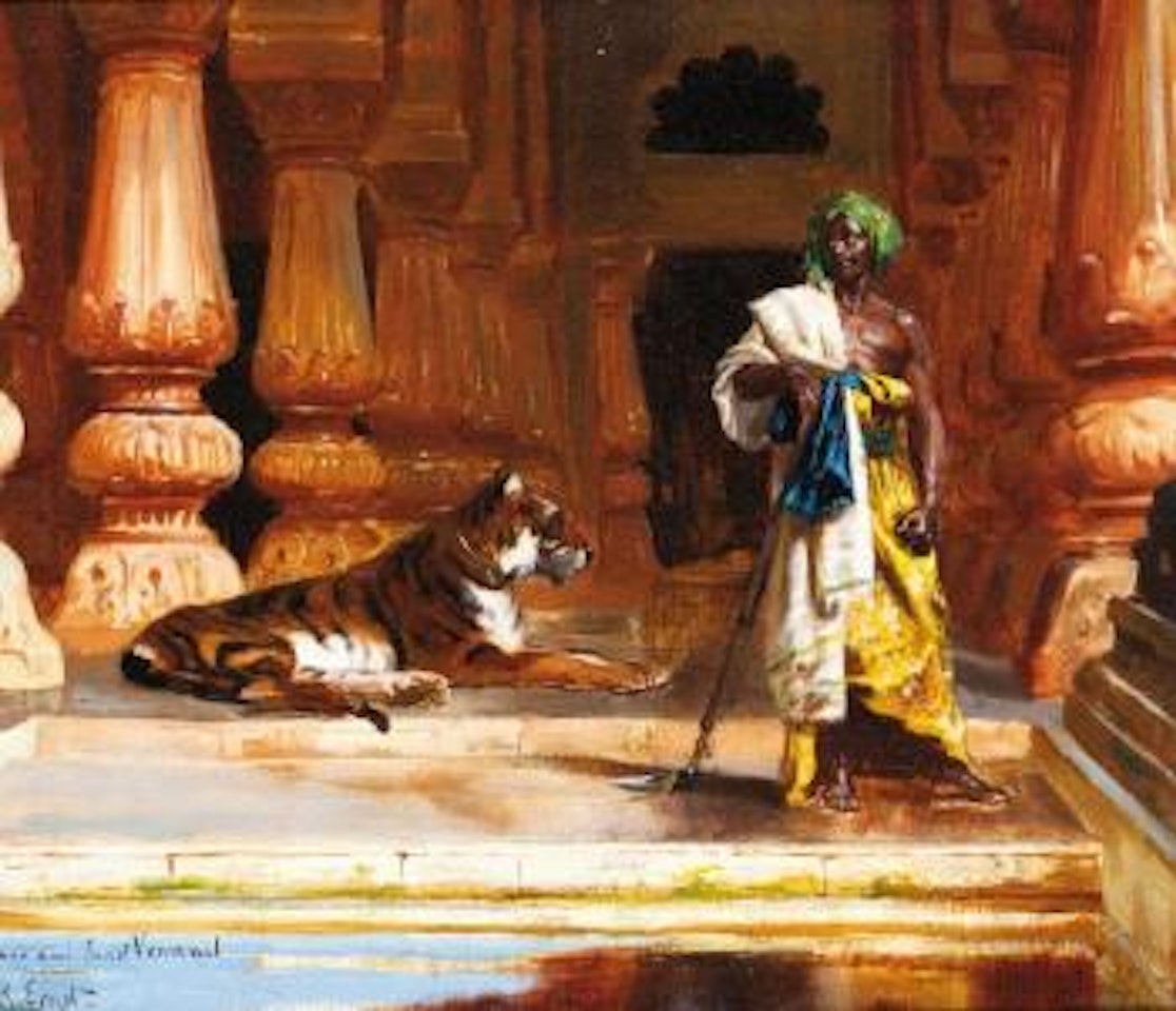 Les gardiens du harem by Rudolf Ernst