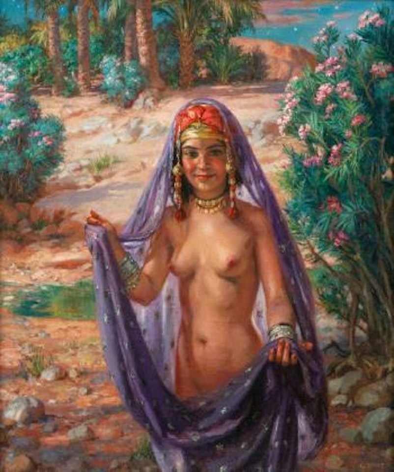 Baigneuse au voile by Etienne Alphonse Dinet