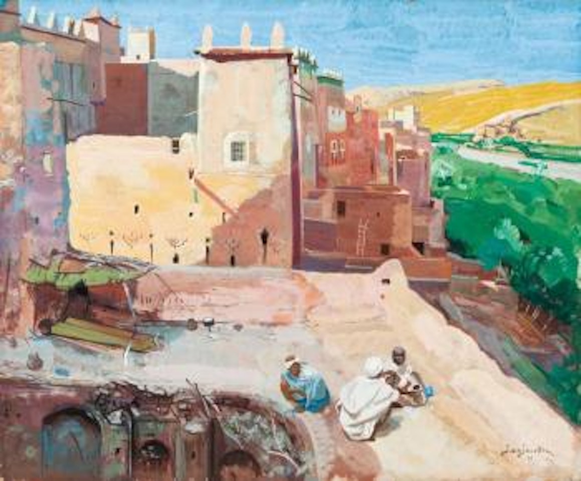 Kasbah au bord de l'oued by Jacques Majorelle
