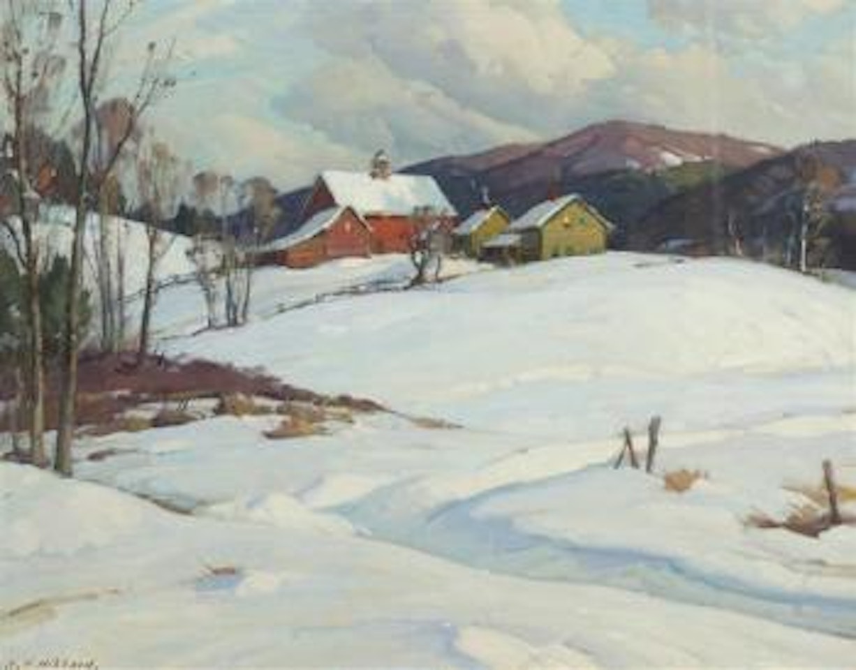 Winter landscape by Aldro Thompson Hibbard