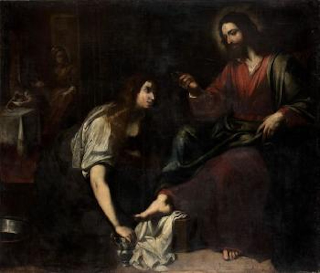 Le Christ Chez Marthe et Marie by Domenico Fiasella