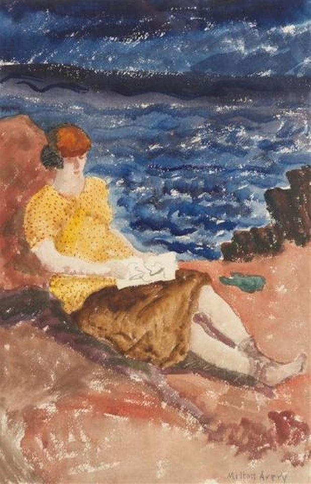 Woman reading by Milton Avery