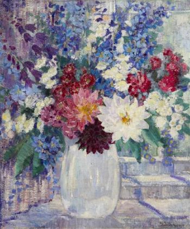 Still life with flowers by Jane Peterson