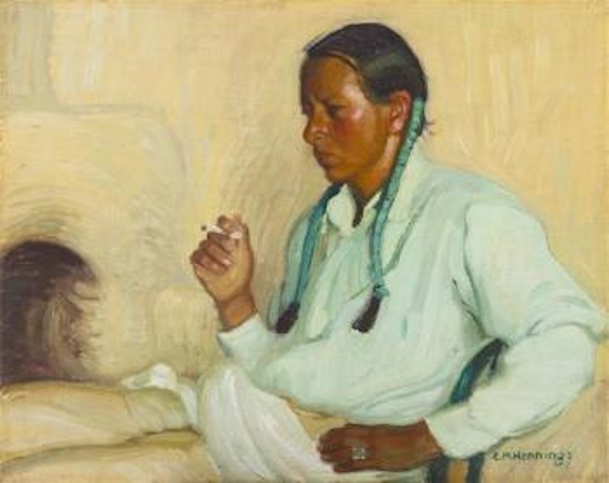 Smoking by Ernest Martin Hennings