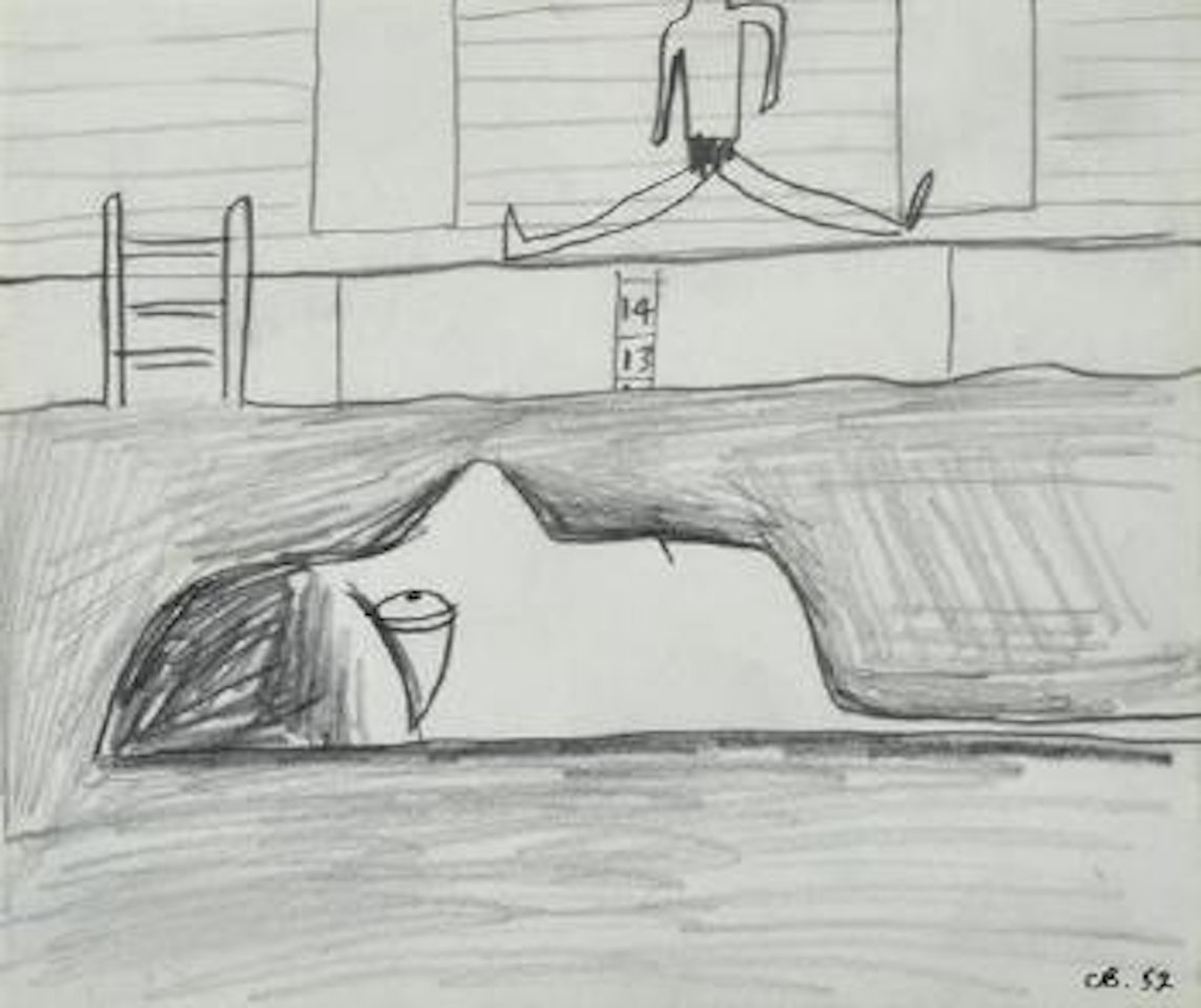 At the Pool by Charles Blackman