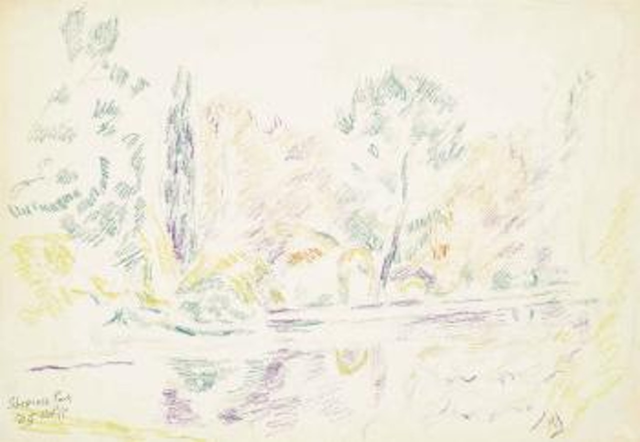 A View of Sheffield Park (illustrated); and An illustration for 'O Pale Galilean'by Paul Roche by Duncan Grant