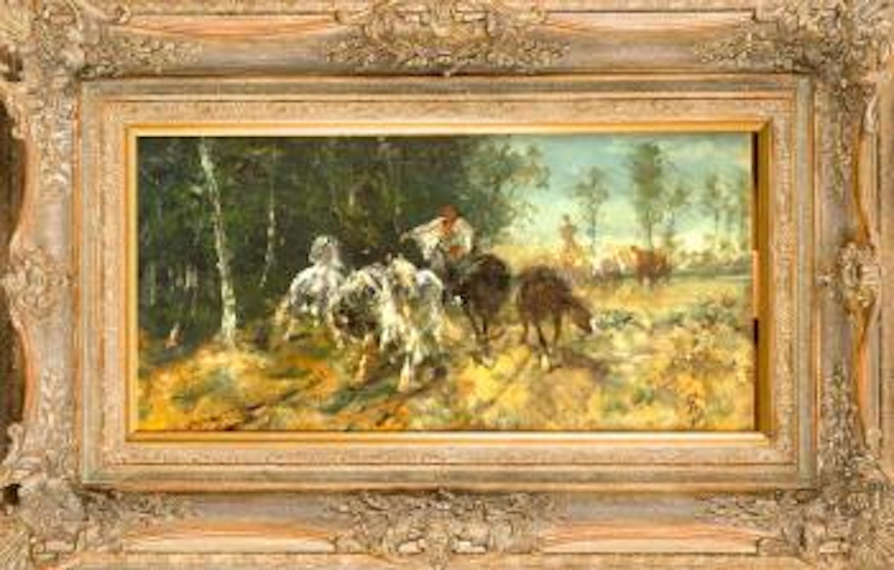 Wallachen am Walde by Adolf Schreyer
