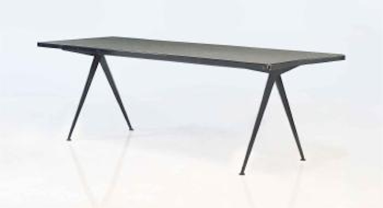 Table 'caféteria n. 512' dite 'table compas', grand modèle by Jean Prouvé