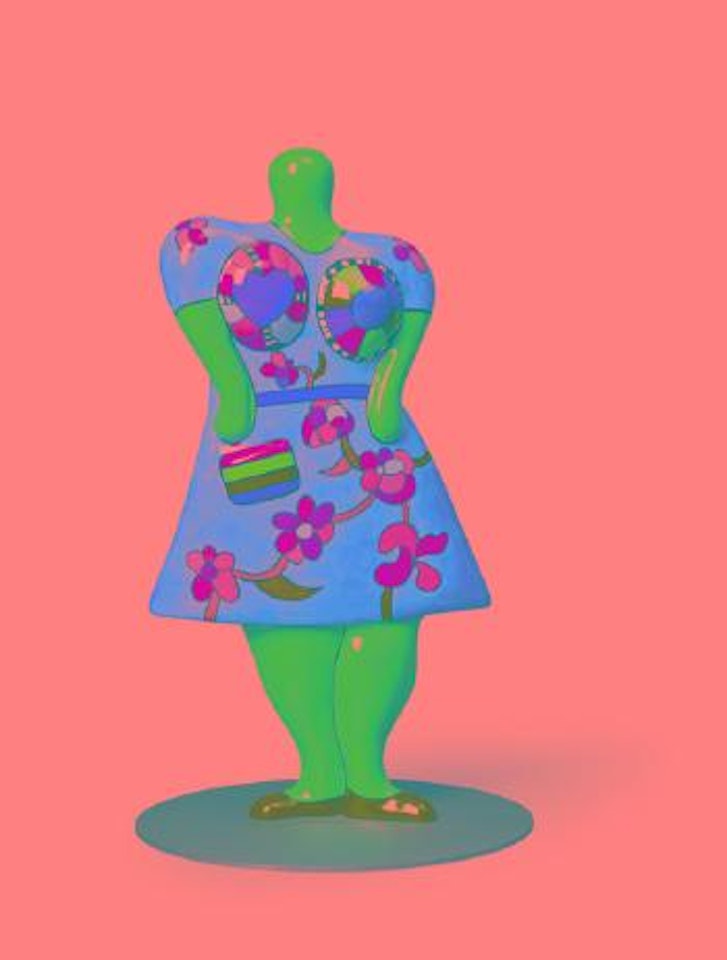 Nana with handbag by Niki de Saint Phalle