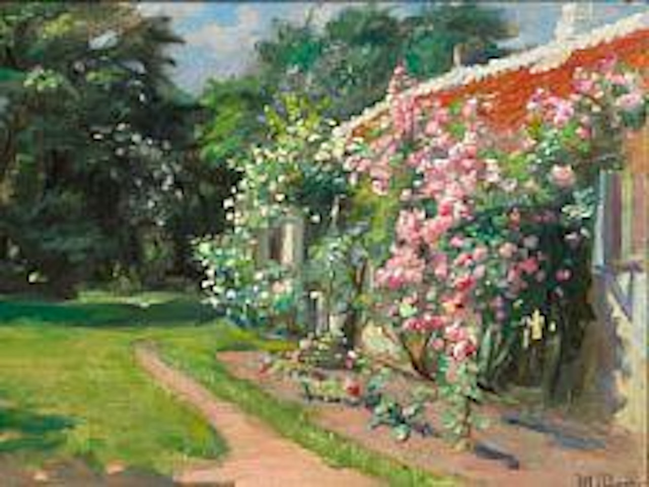 Fra vor Gamle Have. Our former garden by Michael Ancher