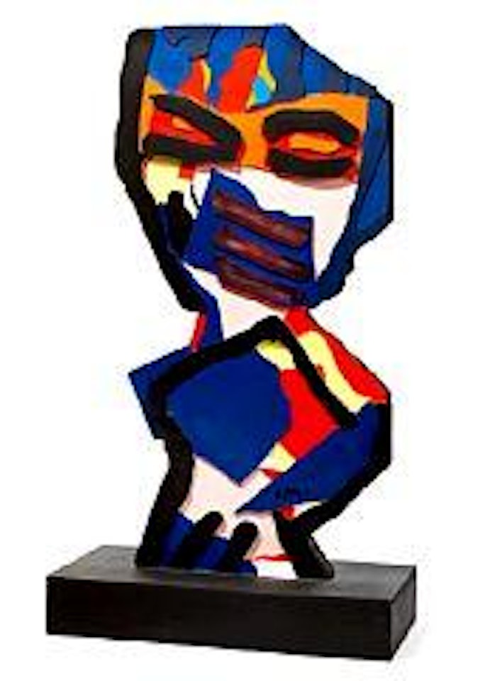 Personage in blue by Karel Appel