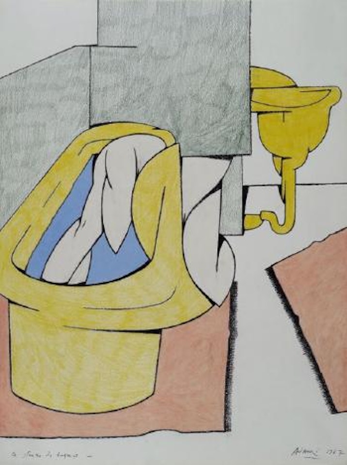 La stanza da bagno by Valerio Adami