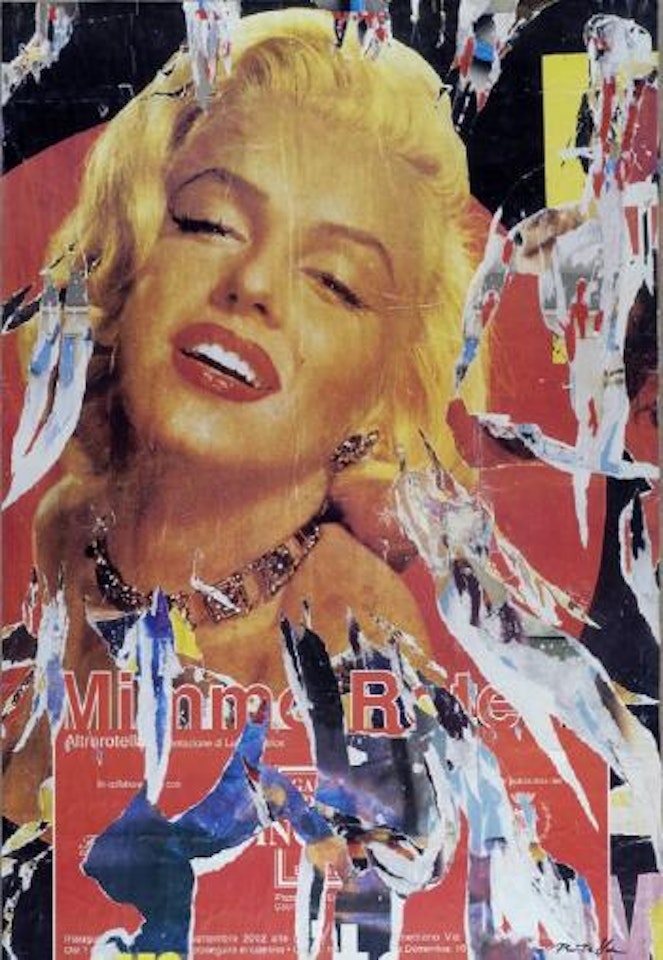 Marilyn radiosa by Mimmo Rotella
