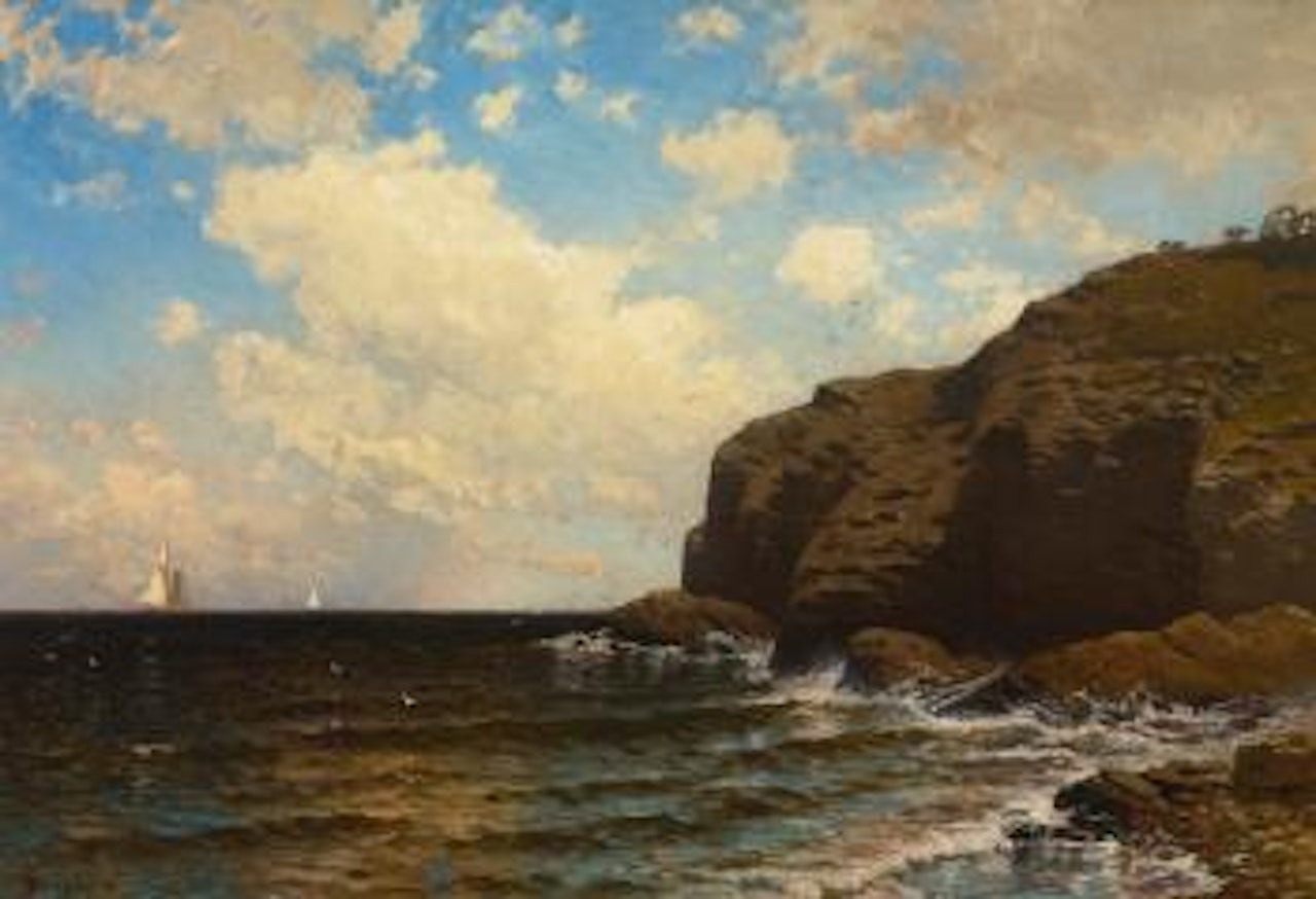 Rocky Coast With Breaking Waves by Alfred Thompson Bricher
