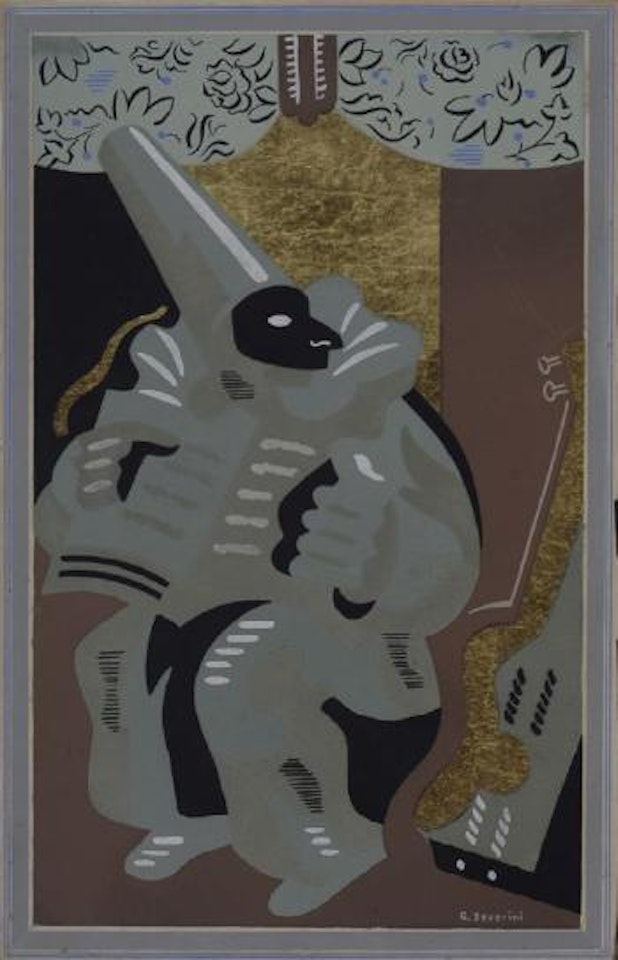 Polichinelle au livre by Gino Severini