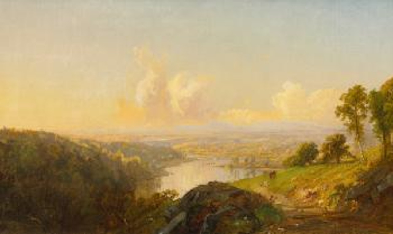 River Landscape by Jasper Francis Cropsey