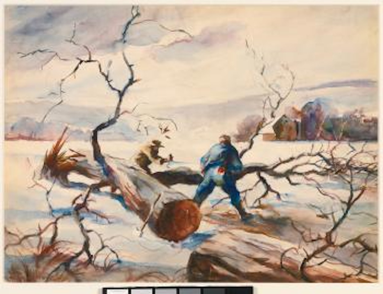 Chopping Wood by Andrew Wyeth