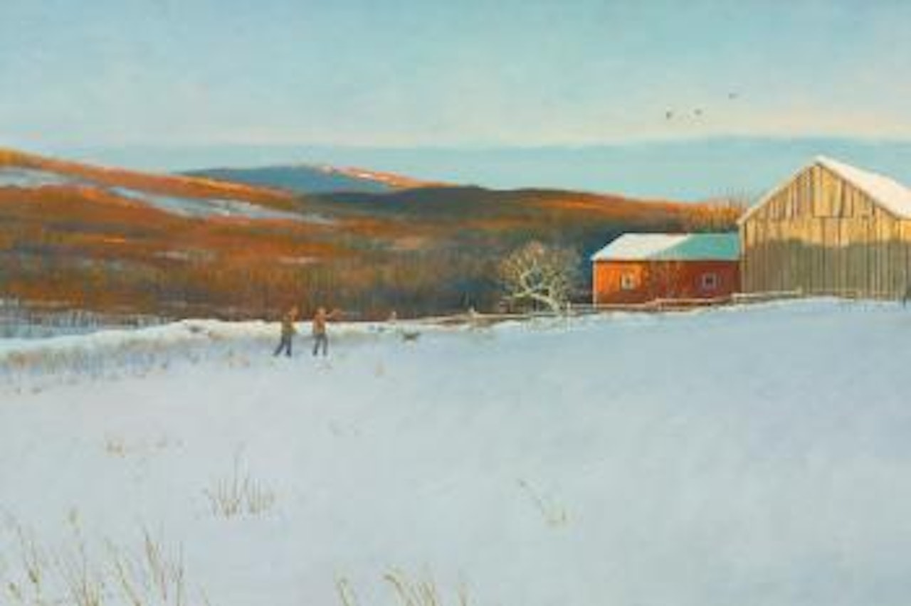 Hunting In Winter by Eric Sloane
