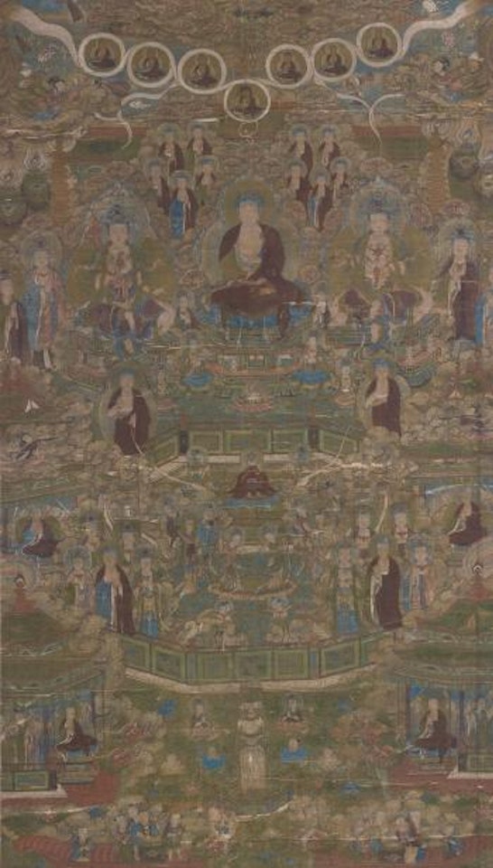 A Painting Of Amitabha's Pure Land by Chinese School
