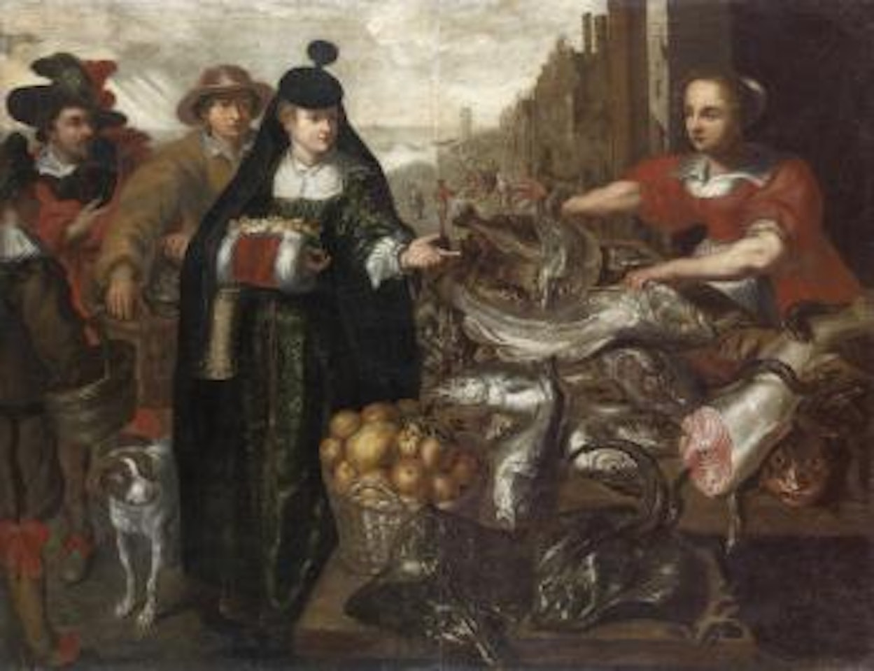 Le marché de poisson by Frans Snyders
