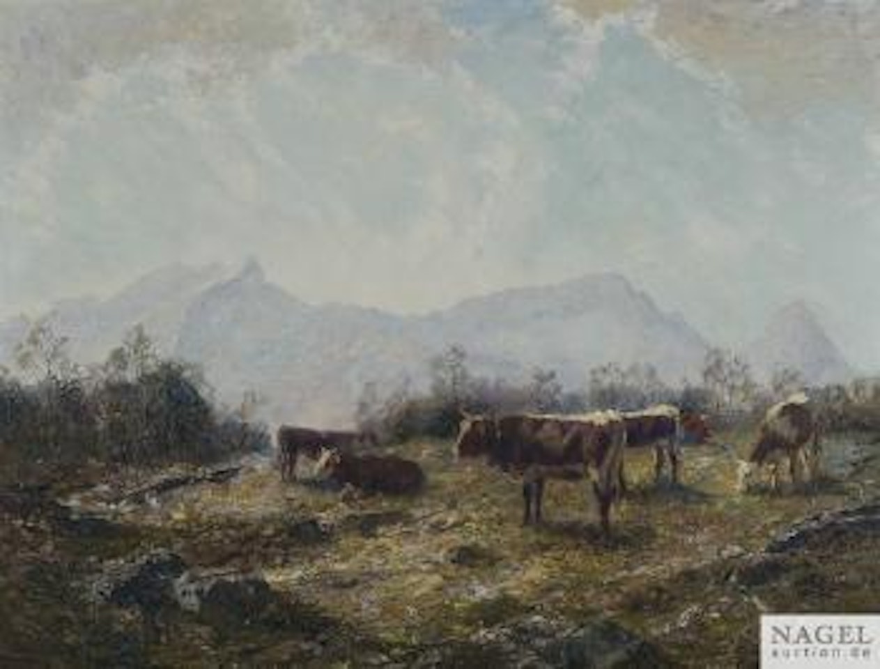 Vorfrühling Im Wettersteingebirge by Otto Pippel