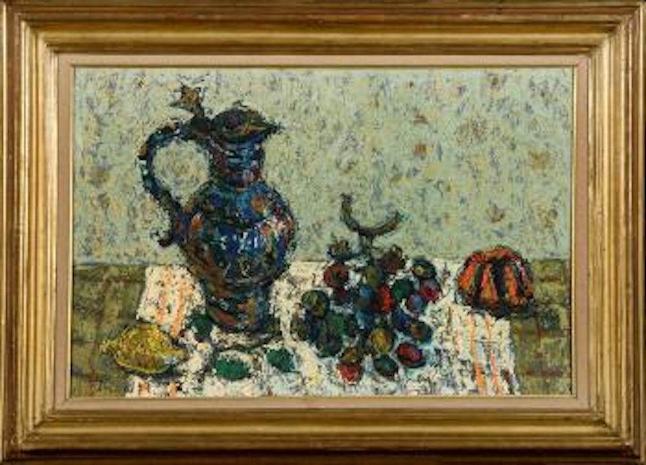 Nature morte au pichet bleu by Paul Aizpiri