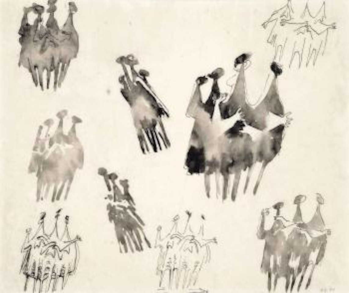 Group figure studies by Kenneth Armitage