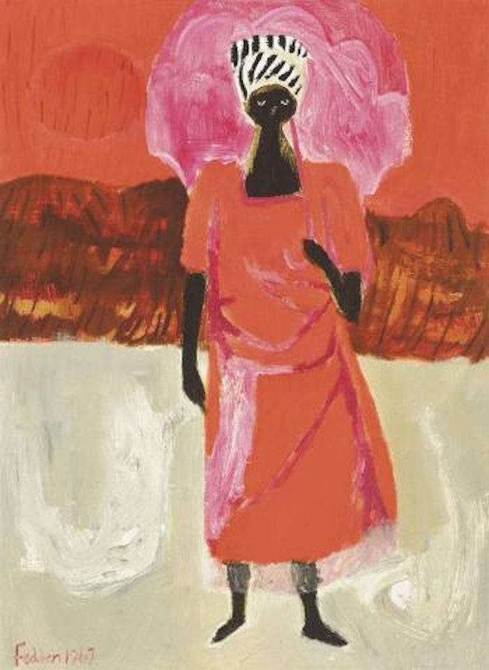 African in Red by Mary Fedden