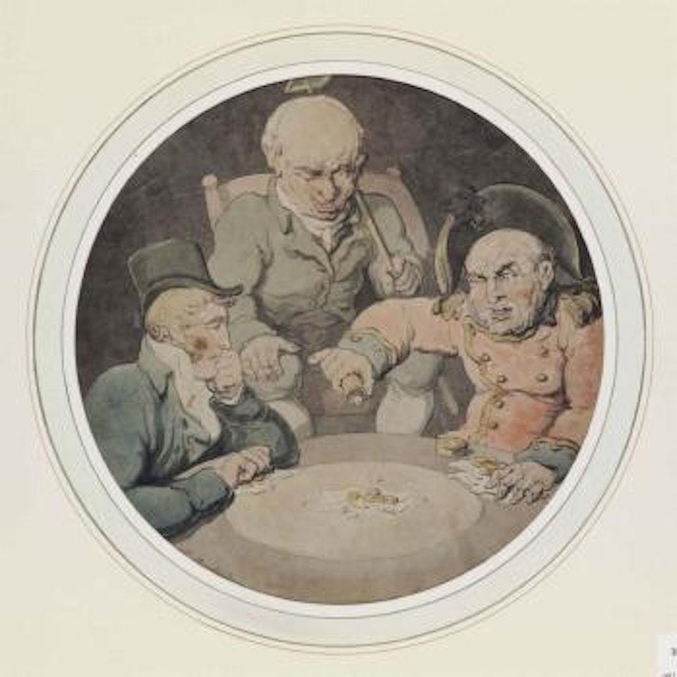 Gamblers Playing Dice by Thomas Rowlandson