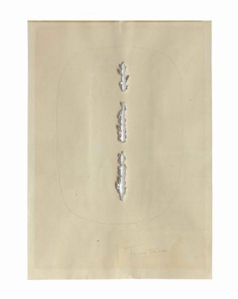 Concetto spaziale by Lucio Fontana