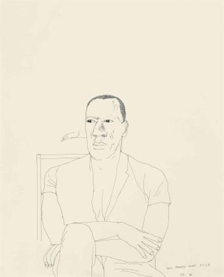 Portrait of Jack Kennedy Model UCLA by David Hockney