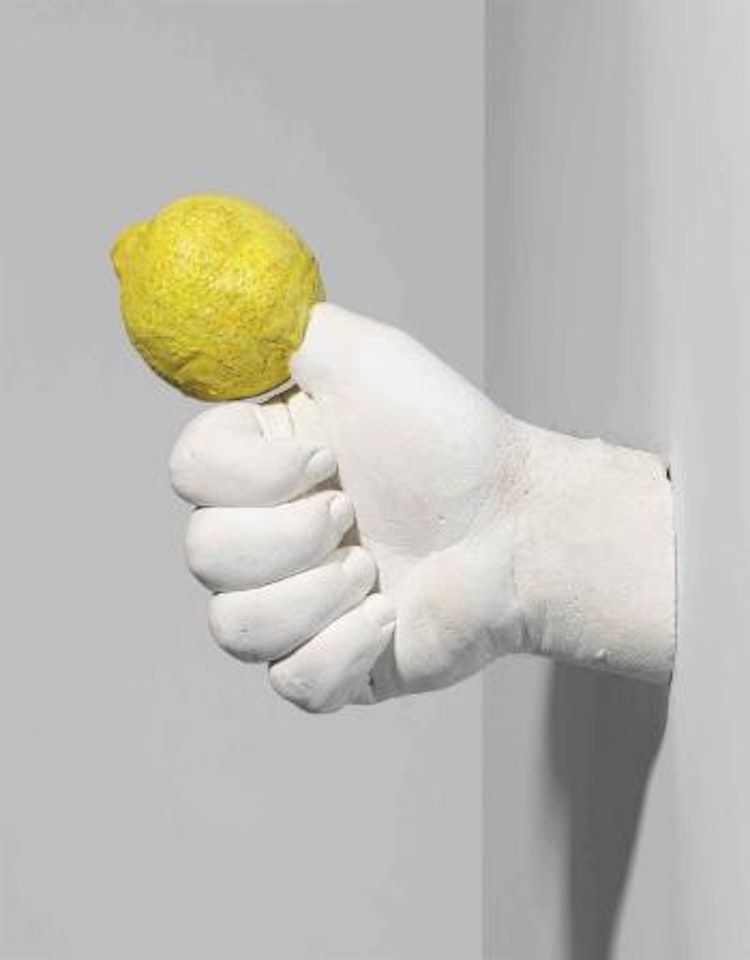 Lemon Hand by Urs Fischer