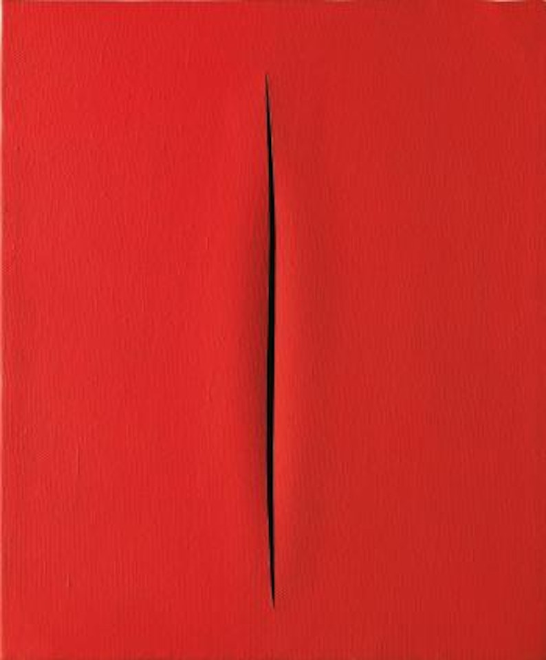 Concetto Spaziale, Attesa by Lucio Fontana