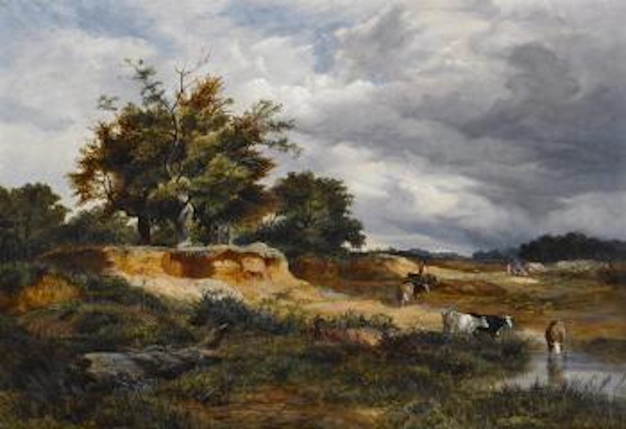 The sand pit by Sidney Richard Percy