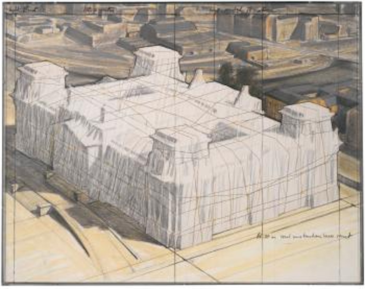 Wrapped Reichstag (Project For Der Deutsche Reichstag, Berlin) by Christo