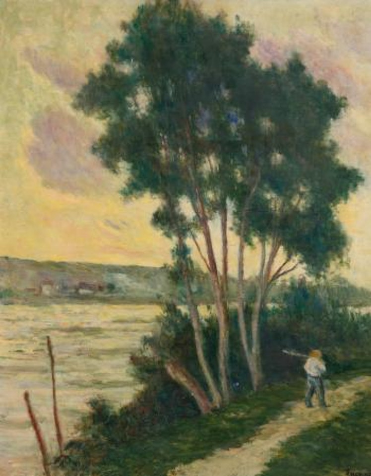 Sandrecourt, Le Chemin Au Bord De La Rivière by Maximilien Luce