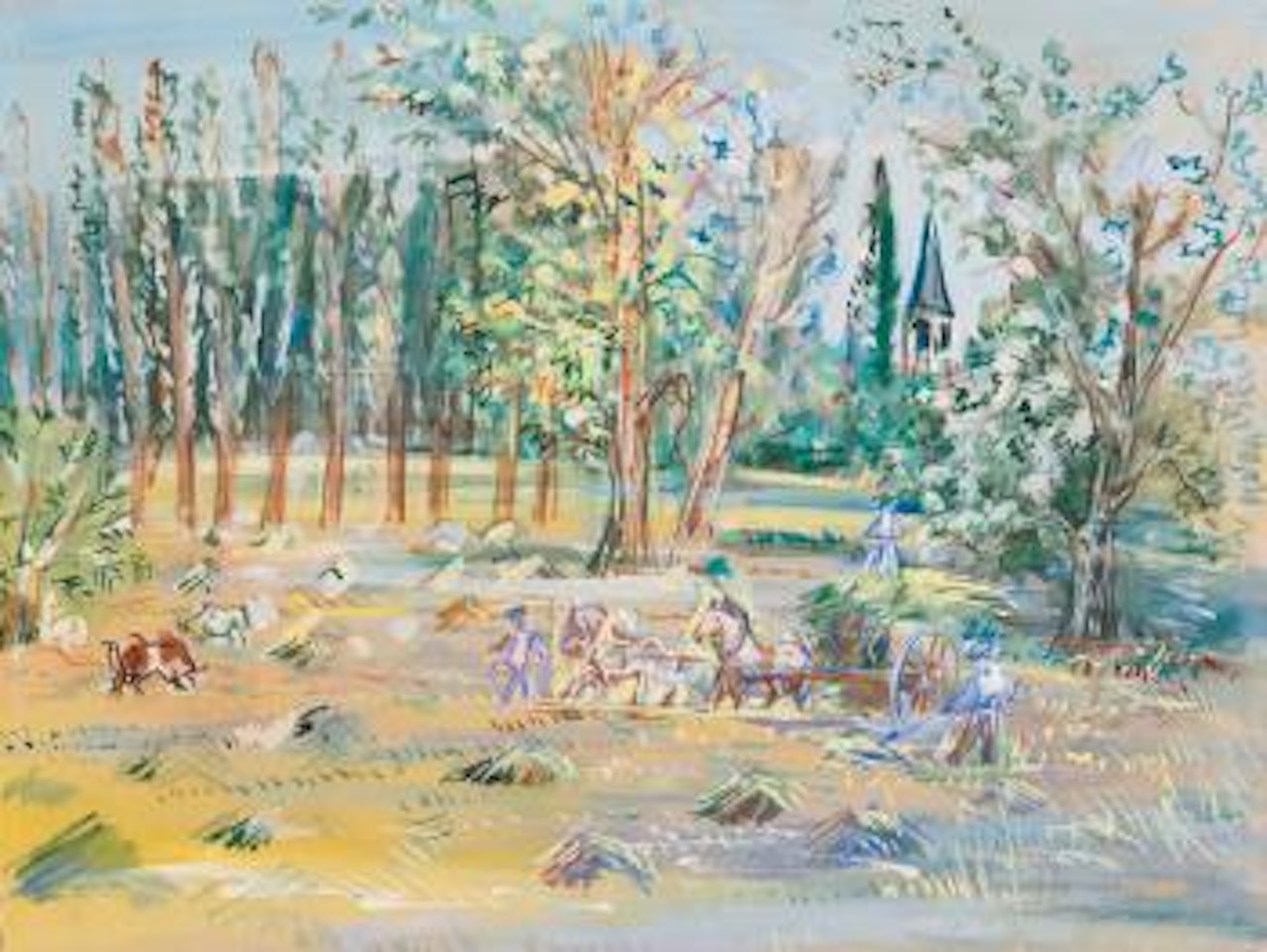 Les Moissonneurs by Jean Dufy