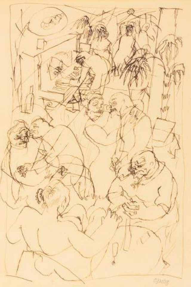 Im Café by George Grosz