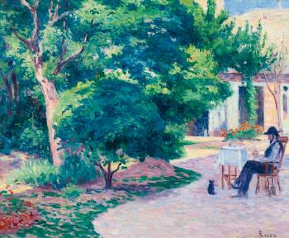 Paris, Le Jardin D'Alexandre Charpentier Au Hameau Boileau by Maximilien Luce